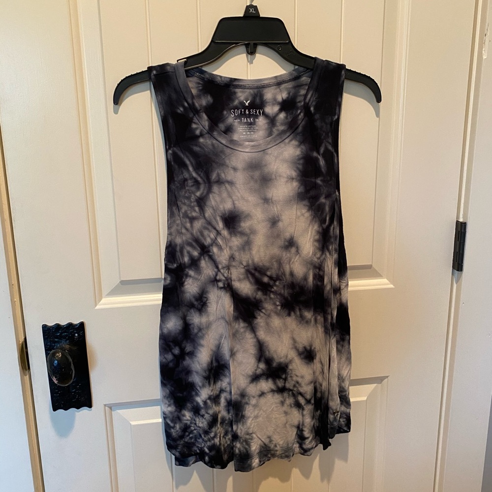 american eagle tank tie dye